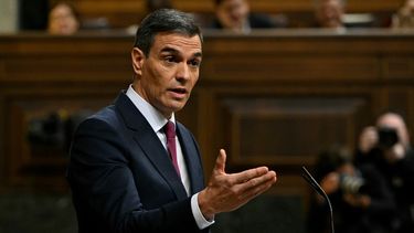 El presidente del gobierno de España, Pedro Sánchez, en el Congreso de los Diputados en Madrid el 15 de noviembre de 2023.