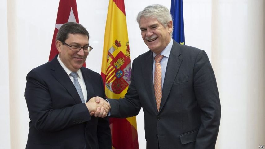 Bruno Rodríguez y&nbsp;Alfonso Dastis se reunieron en Bruselas en diciembre pasado.