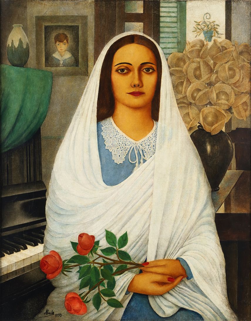 Carmen con piano al fondo 1938.