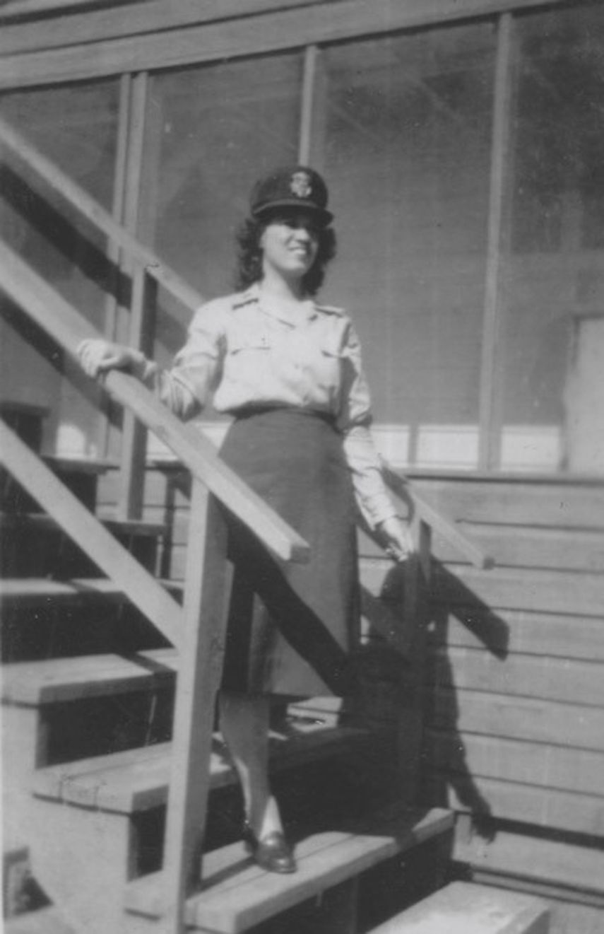 La primera teniente Carmen Vázquez Rivera durante su servicio en la Fuerza Aérea de EEUU, alrededor de 1953.&nbsp;