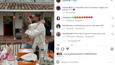Maluma y su novia Susana Gómez.