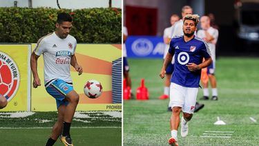 El colombiano Radamel Falcao y el venezolano Josef Martínez.