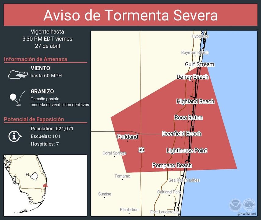 La alerta se mantiene activa para horas de la tarde de este viernes.&nbsp;