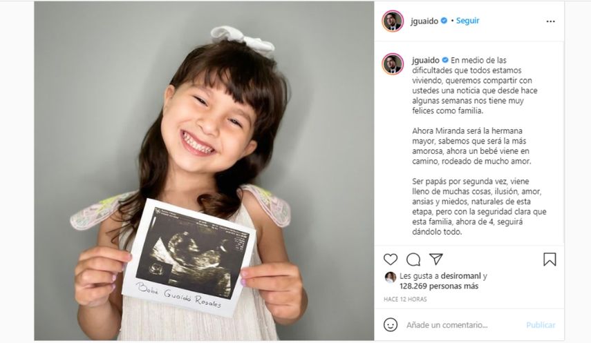 CAPTURA DE PANTALLA/ Imagen publicada por el presidente encargado de Venezuea, Juan Guaidó, en su cuenta de Instagram.&nbsp;