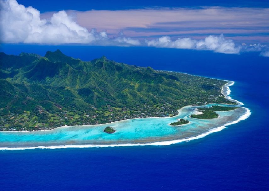 Las playas de las islas Cook, en el Pacífico sur, otra sugerencia de Forbes.