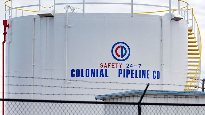 Depósito de reserva de petróleo de la empresa Colonial Pipeline.