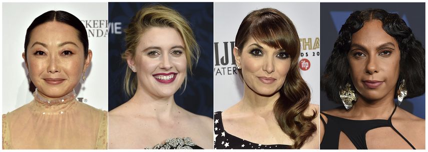 En esta combinaci&oacute;n de fotograf&iacute;as, de izquierda a derecha, Lulu Wang directora de The Farewell, Greta Gerwig directora de Little Women y Lorene Scafaria directora de Hustlers.&nbsp;