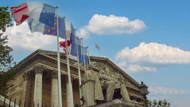 Fachada de la Asamblea Nacional, en París, congreso francés.