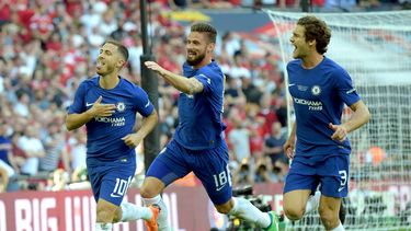 Eden Hazard convirtió el único tanto del partido, desde el punto penalti, a los 22 minutos.