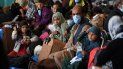 Refugiados afganos se encuentran en el Hangar 5 de la base aérea estadounidense de Ramstein, Alemania, 8 de septiembre de 2021. Refugiados afganos se encuentran en el Hangar 5 de la base aérea estadounidense de Ramstein, Alemania, 8 de septiembre de 2021.