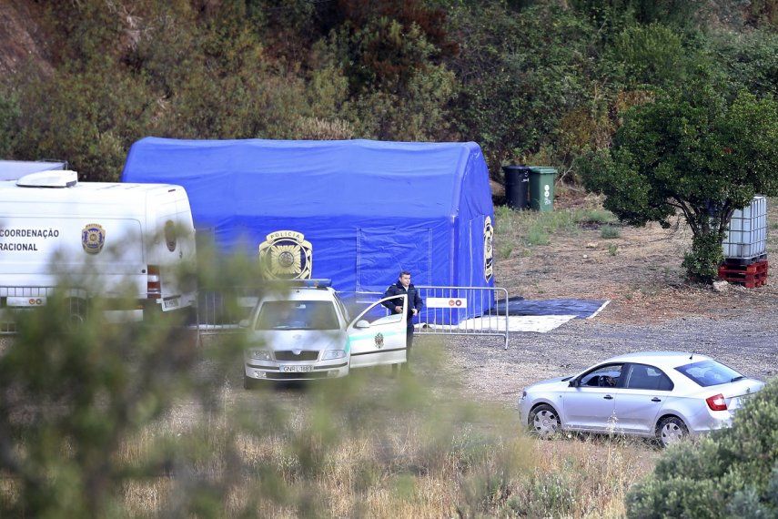 Policía de Portugal monta carpa en caso de la niña británica Madeleine McCann desaparecida en 2007.&nbsp;