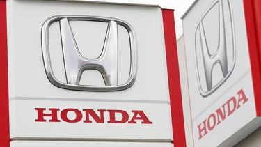 El logo de Honda Motor Co. fotografiado en Tsukuba, al noreste de Tokio.