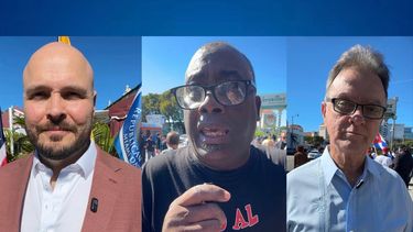 Armando Ibarra, de Cuba Decide; Jorge Luis García Pérez Antúnez, opositor y expreso político; y Ramón Saúl Sánchez, del Movimiento Democracia.