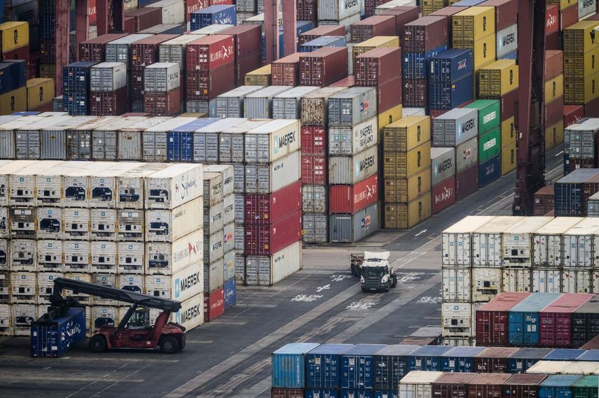 Contenedores en uno de los puertos de Estados Unidos.