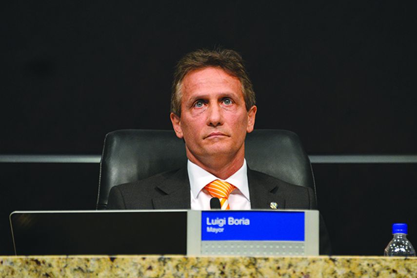 El alcalde Luigi Boria. (Giselle Santalucci)