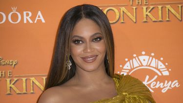En esta foto del 14 de julio del 2019, Beyoncé&nbsp;asiste al estreno de The Lion King en Londres.&nbsp;