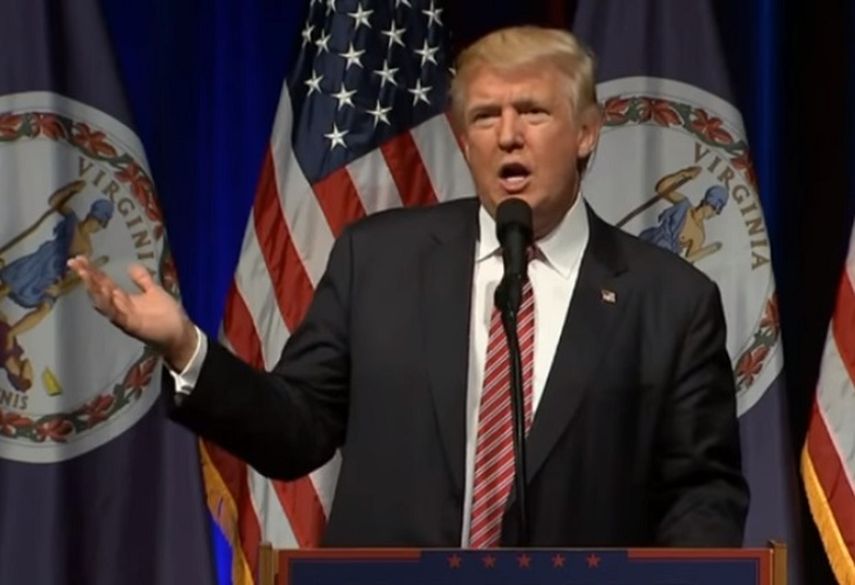 Los medios son muy deshonestos, muy, muy deshonestos, dijo Trump en Ashburn, Virginia. (CAPTURA DE VIDEO)