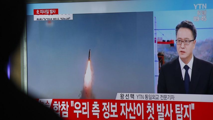 Un reporte de la televisión surcoreana daba cuenta este lunes del lanzamiento de los misiles desde Corea del Norte.
