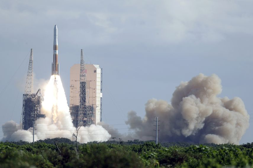 Un cohete Delta IV de United Launch Alliance se alza de Cabo Cañaveral.&nbsp;