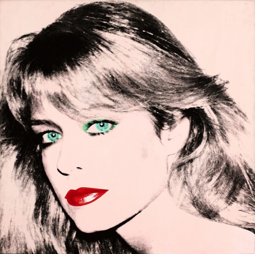 Retrato de Farrah Fawcett realizado por Andy Warhol. (AP)