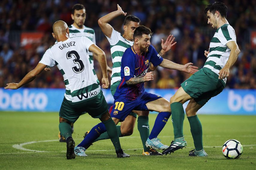 El 10 azulgrana sigue cosechando récords en su carrera y alcanzó los 302 goles en el Camp Nou.