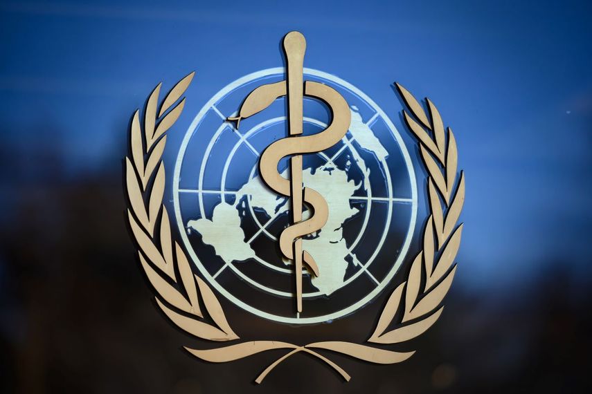 El logo de la Organizaci&oacute;n Mundial de la Salud (OMS).