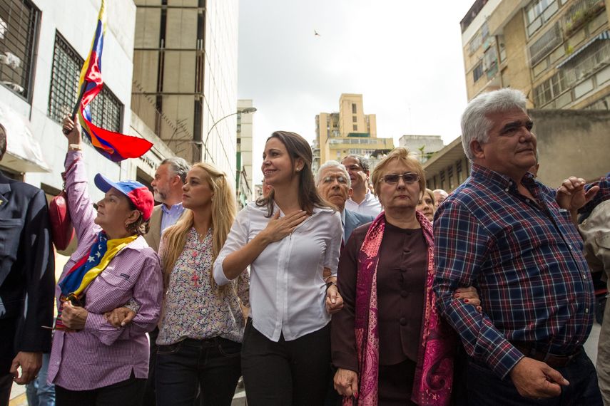 Maria Corina Machado, dirigente de Vente Venezuela.