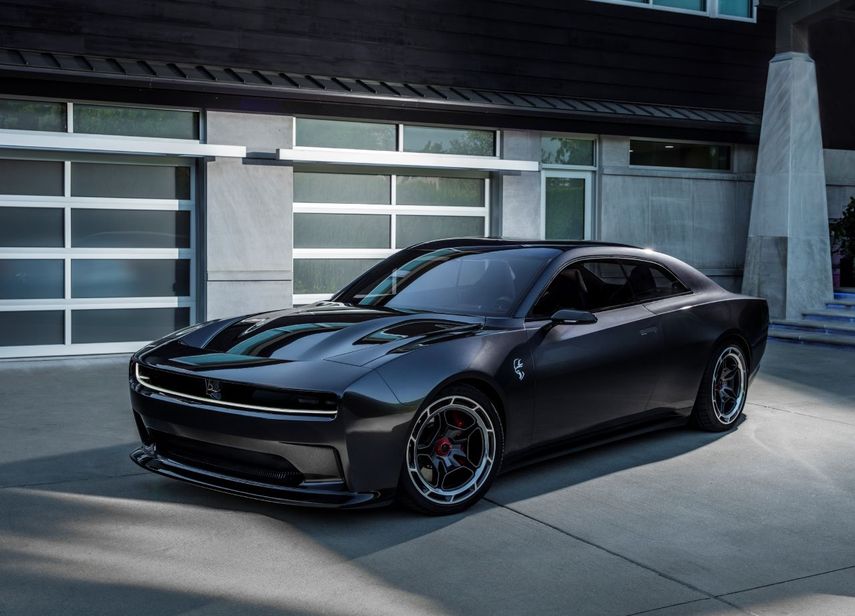En esta imagen cortesía de Stellantis se ve el auto Dodge Charger Daytona SRT Concept.&nbsp;