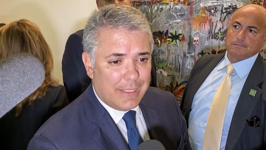 El presidente colombiano Iv&aacute;n Duque.