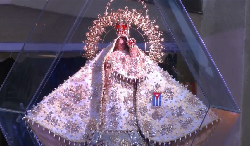 Virgen de la Caridad, en la Ermita de la Caridad de Miami.&nbsp;