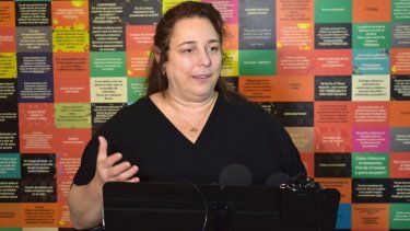 La artista y activista cubana Tania Bruguera. 