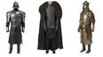Esta combinación de imágenes publicadas por Heritage Auctions muestra los trajes usados por los personajes de Game of Thrones.&nbsp;