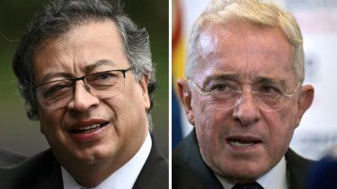 El presidente Gustavo Petro y el expresidente Álvaro Uribe Vélez.