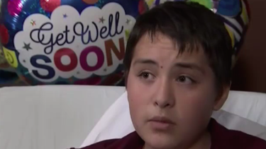 Kyle Laman, de 15 años, recibió varios disparos en la pierna ese 14 de febrero en su escuela.&nbsp;