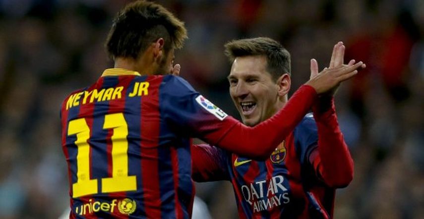Neymar y Messi fueron los protagonistas en una tarde donde toda la plantilla azulgrana brilló (EFE)
