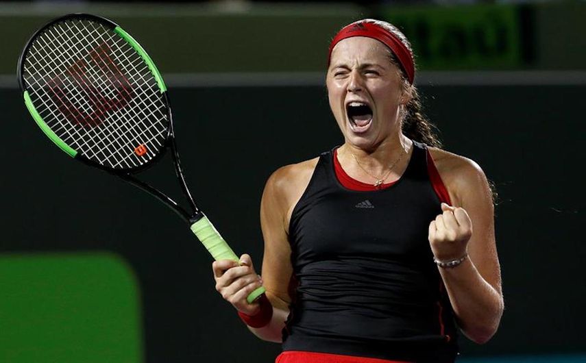 Ostapenko venció sin inconvenientes a la tenista estadounidense Danielle Collins