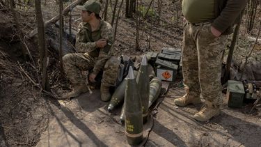 Soldados ucranianos en el este de la región Donetsk.