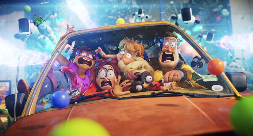 En esta imagen proporcionada por Netflix una escena de “The Mitchells vs The Machines.&nbsp;