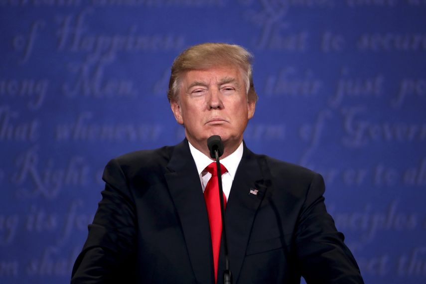Donald Trump, candidato republicano durante el último debate presidencial&nbsp;