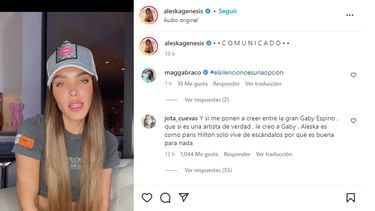Aleska Génesis responde a las acusaciones de Gaby Espino sobre el presunto hackeo de su cuenta.