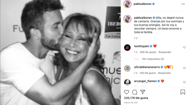 Pablo Alborán homenajeó a su amiga.&nbsp;