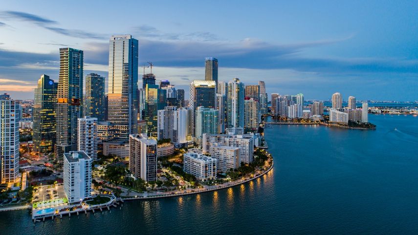 Vista parcial de Miami