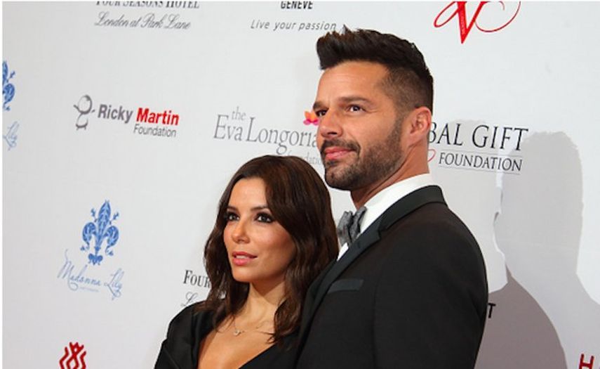 Ricky Martin y  Eva Longoria (Archivo) 