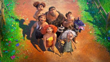 En esta fotografía publicada por DreamWorks se muestra una escena de la cinta animada The Croods: A New Age.&nbsp;