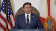 Ron DeSantis, gobernador de Florida habla en Tallahassee. 