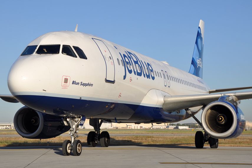 Una aeronave de la compañía Jet Blue.