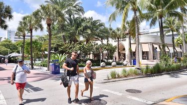 Zona turística en Lincoln Road, en Miami Beach