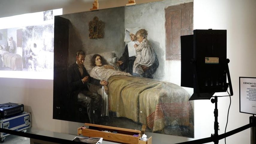 La restauración del lienzo Ciencia y caridad, de Pablo Picasso, se efectuará frente al público.