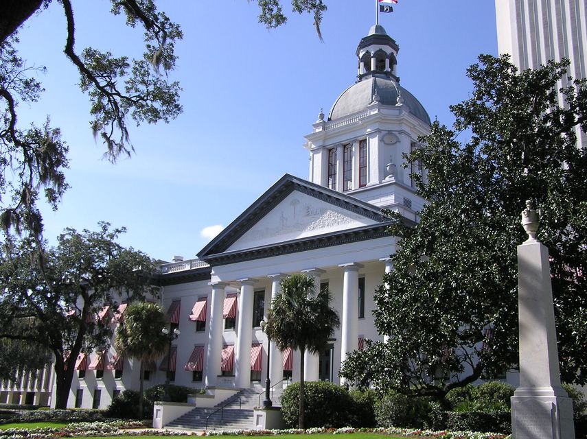 Vista parcial del Capitolio en Tallahassee, Florida.
