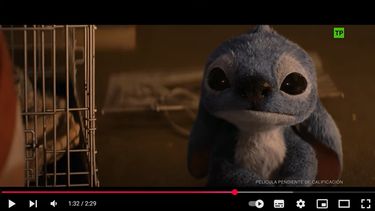 Una escena de la película de Disney Lilo Y Stitch.